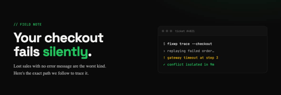 Why your WooCommerce checkout silently fails and how we trace it